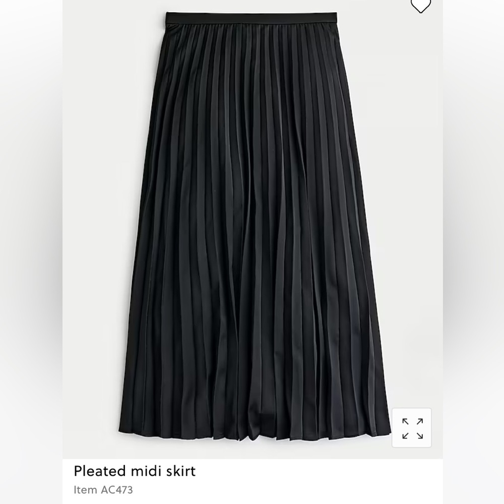 J. Crew Pleated Midi Skirt